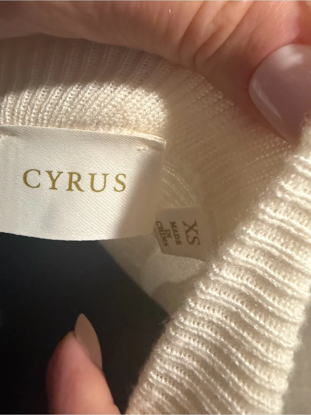 Cyrus Cream Knit Midi Skirt